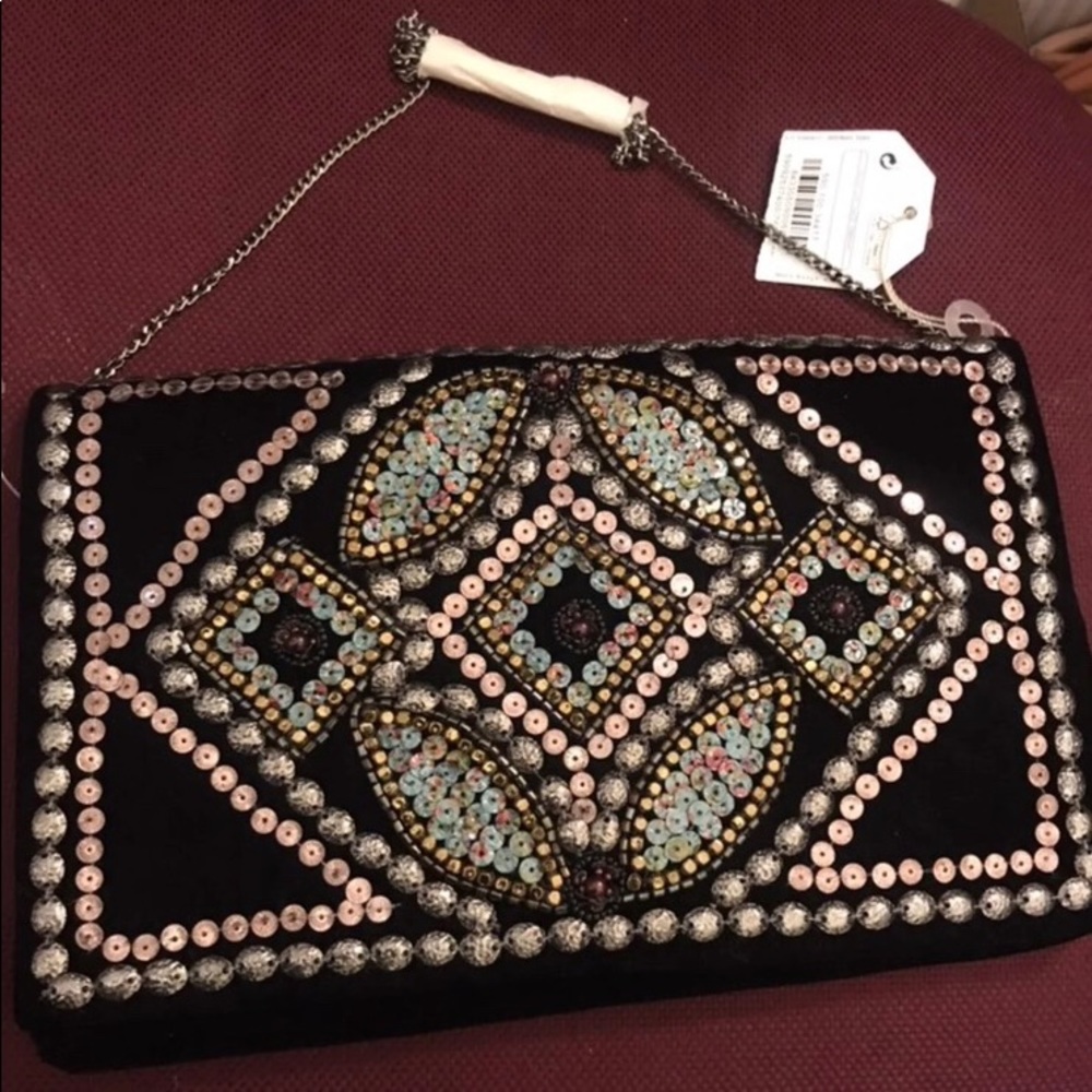 New party purse clutch beaded jeweled handbag